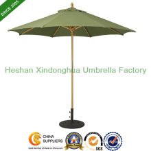 9′ Wooden Market Umbrella Suncrylic Fabric with Light Wood (WU-R827L)